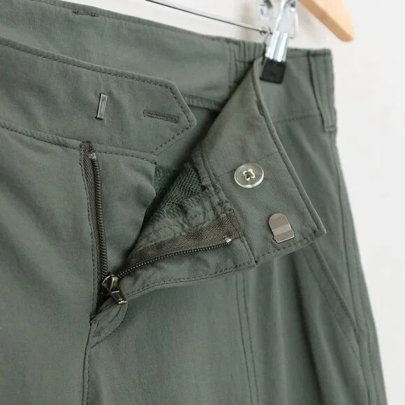 Athleta Palisade Ankle Pant Jasper Olive Green Size 6 Athleisure Casual Outdoor - Picture 8 of 15